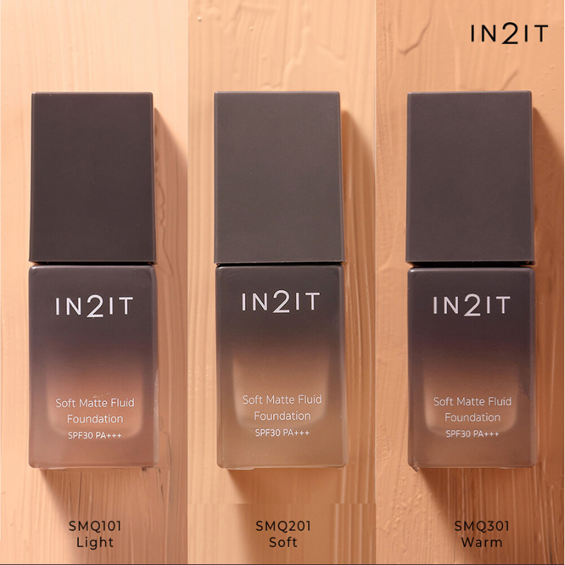 IN2IT อินทูอิท รองพื้น ซอฟท์ แมตท์ ฟูอิด ฟาวน์เดชั่น SPF30 PA+++ 20 มล.